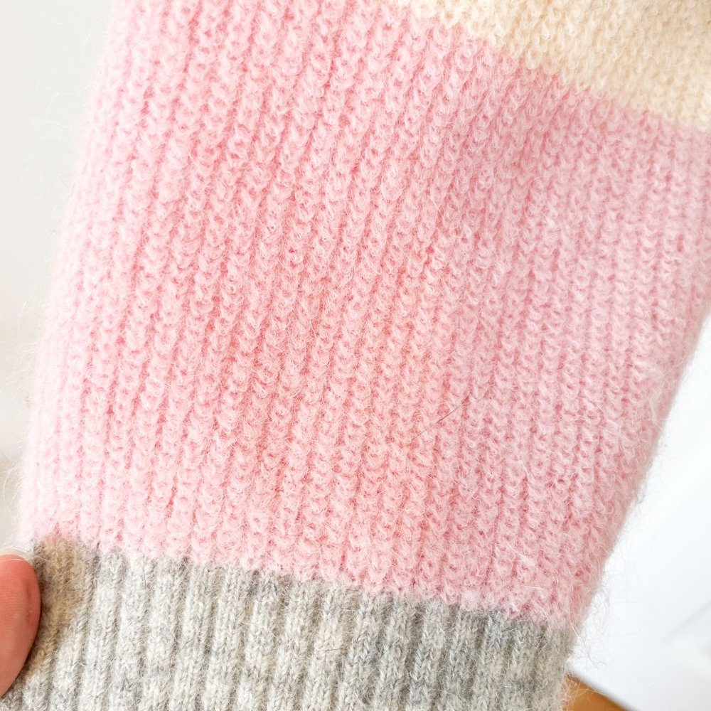 H&M Oversized Color Block Striped Sweater (L) - image 3